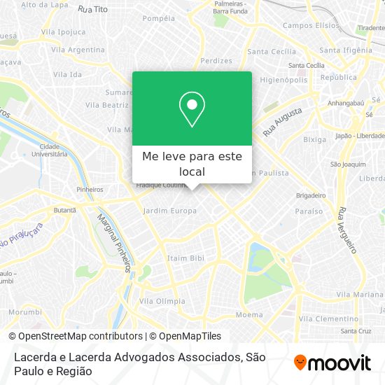 Lacerda e Lacerda Advogados Associados mapa