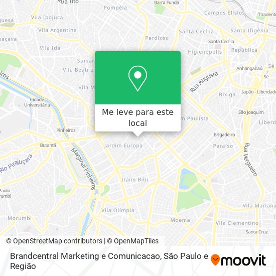 Brandcentral Marketing e Comunicacao mapa