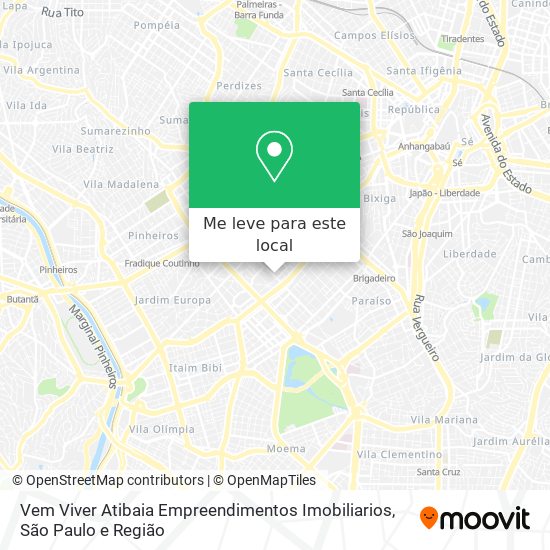 Vem Viver Atibaia Empreendimentos Imobiliarios mapa