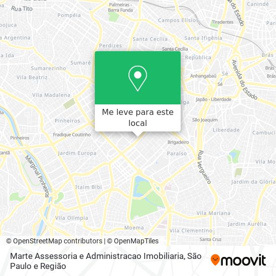 Marte Assessoria e Administracao Imobiliaria mapa