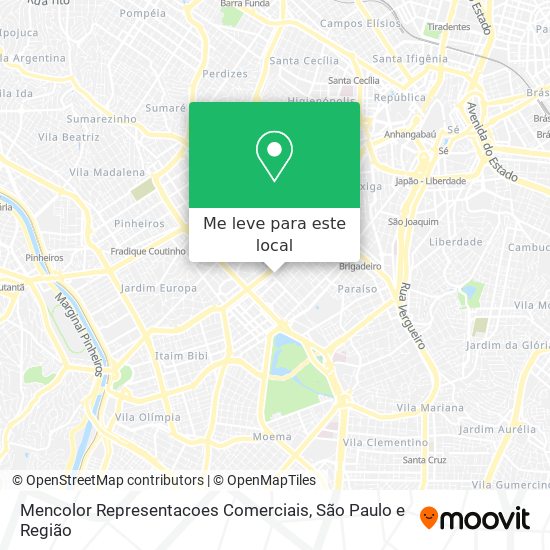 Mencolor Representacoes Comerciais mapa