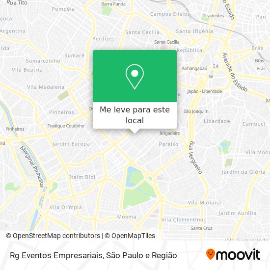 Rg Eventos Empresariais mapa