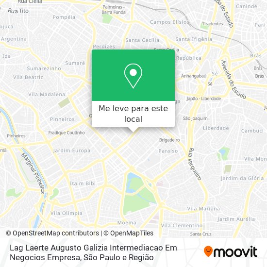 Lag Laerte Augusto Galizia Intermediacao Em Negocios Empresa mapa