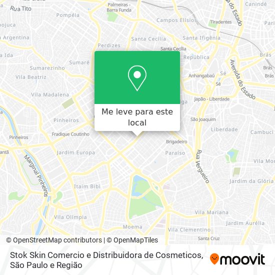 Stok Skin Comercio e Distribuidora de Cosmeticos mapa