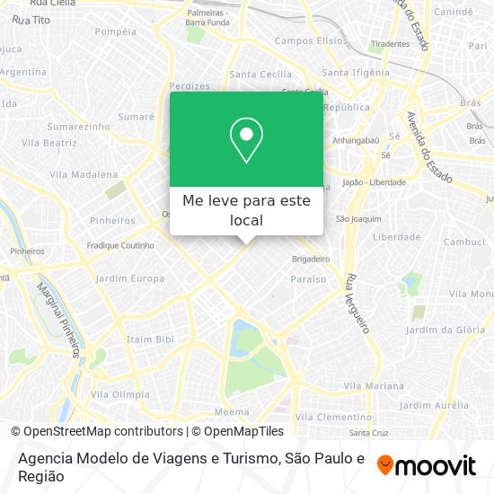 Agencia Modelo de Viagens e Turismo mapa