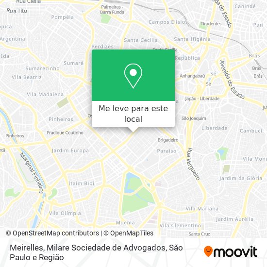 Meirelles, Milare Sociedade de Advogados mapa