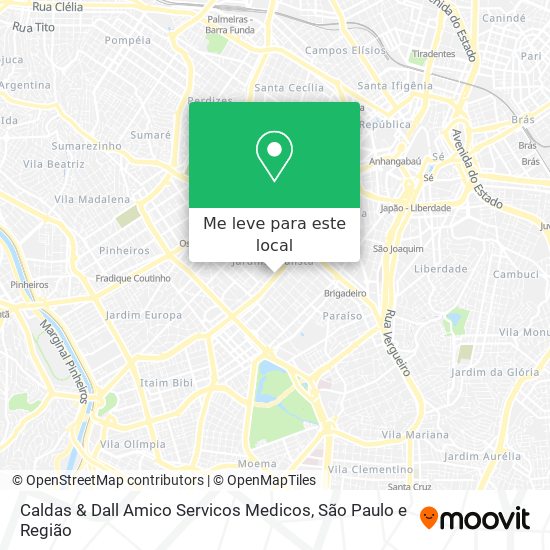 Caldas & Dall Amico Servicos Medicos mapa