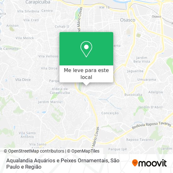 Aqualandia Aquários e Peixes Ornamentais mapa