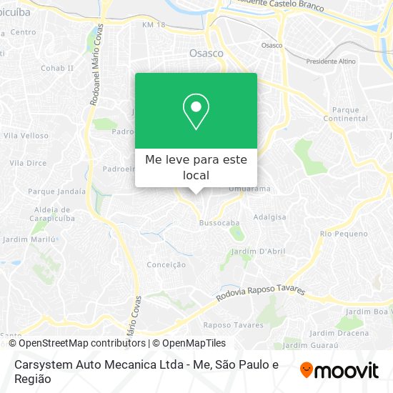 Carsystem Auto Mecanica Ltda - Me mapa