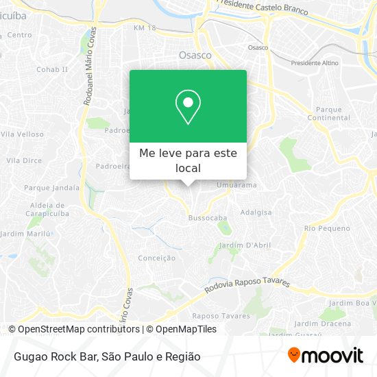 Gugao Rock Bar mapa