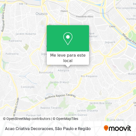 Acao Criativa Decoracoes mapa