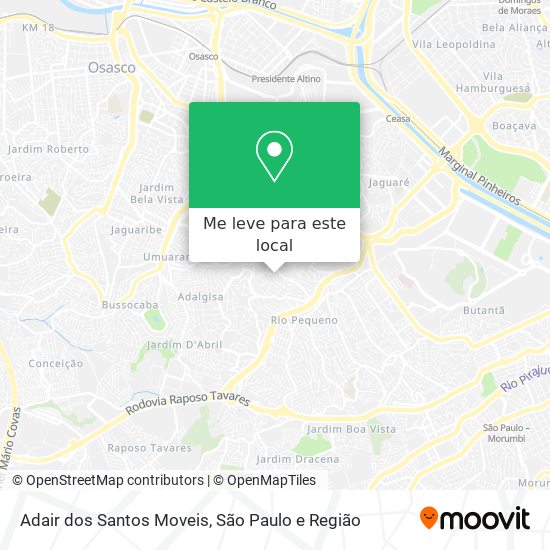 Adair dos Santos Moveis mapa