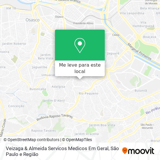 Veizaga & Almeida Servicos Medicos Em Geral mapa