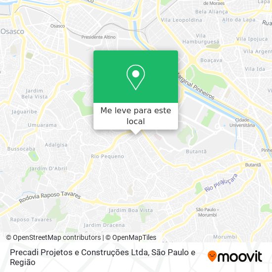 Precadi Projetos e Construções Ltda mapa