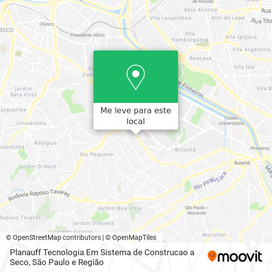 Planauff Tecnologia Em Sistema de Construcao a Seco mapa