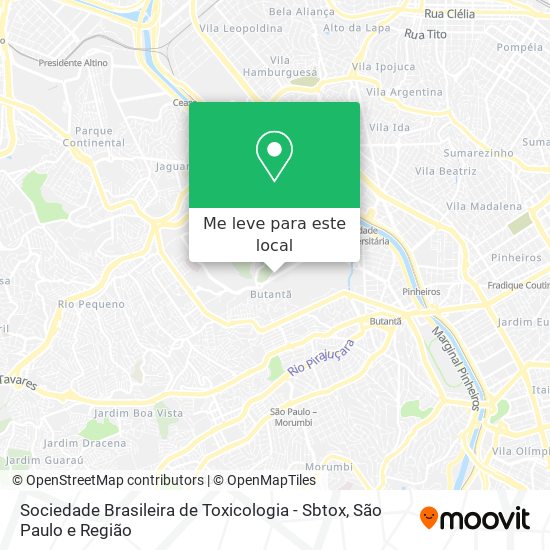 Sociedade Brasileira de Toxicologia - Sbtox mapa