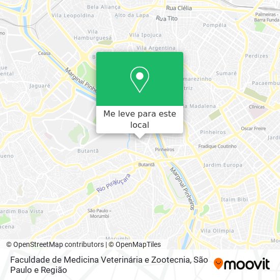 Faculdade de Medicina Veterinária e Zootecnia mapa