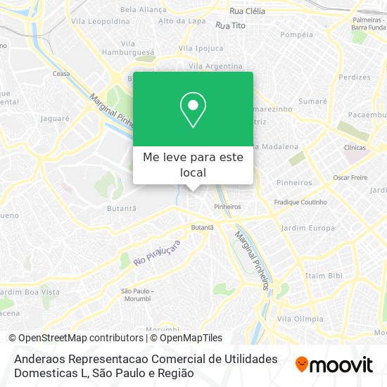 Anderaos Representacao Comercial de Utilidades Domesticas L mapa