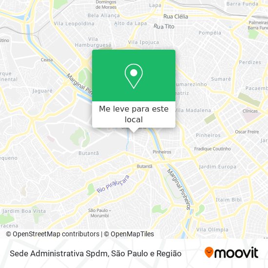 Sede Administrativa Spdm mapa