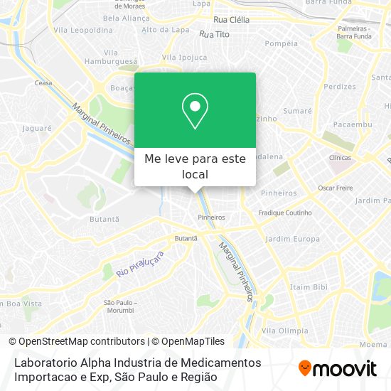 Laboratorio Alpha Industria de Medicamentos Importacao e Exp mapa