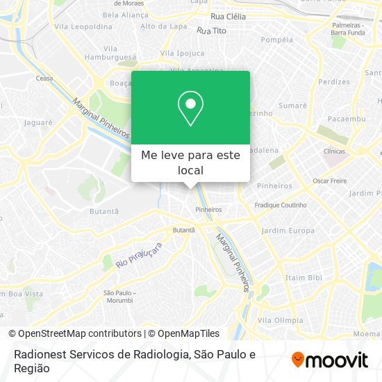 Radionest Servicos de Radiologia mapa