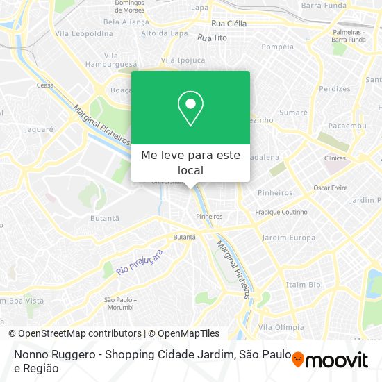Nonno Ruggero - Shopping Cidade Jardim mapa