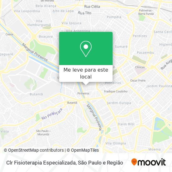 Clr Fisioterapia Especializada mapa