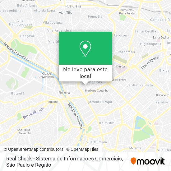 Real Check - Sistema de Informacoes Comerciais mapa