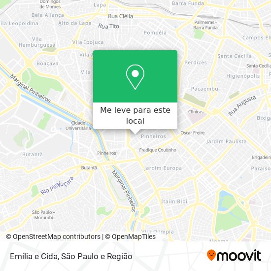 Emília e Cida mapa