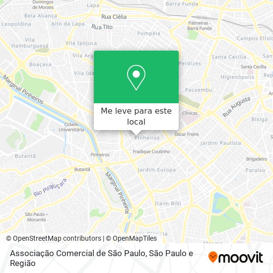 Associação Comercial de São Paulo mapa