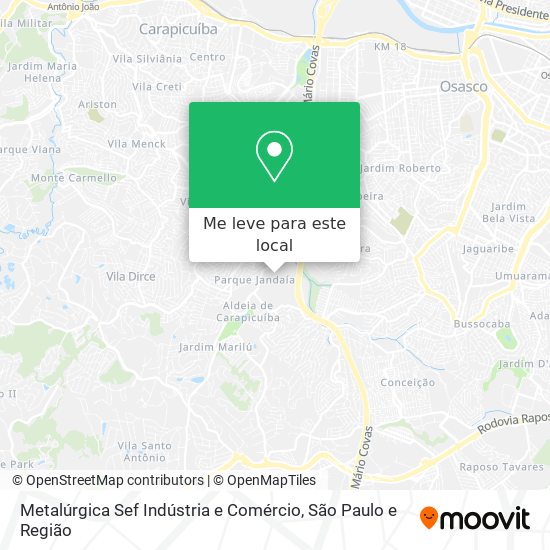 Metalúrgica Sef Indústria e Comércio mapa