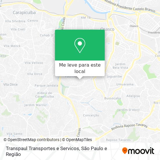 Transpaul Transportes e Servicos mapa