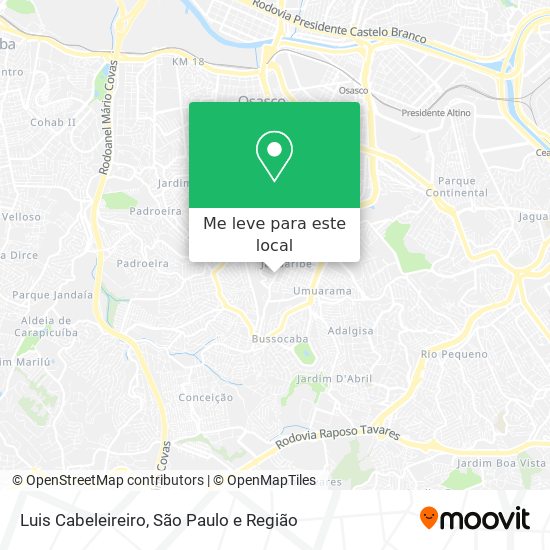 Luis Cabeleireiro mapa