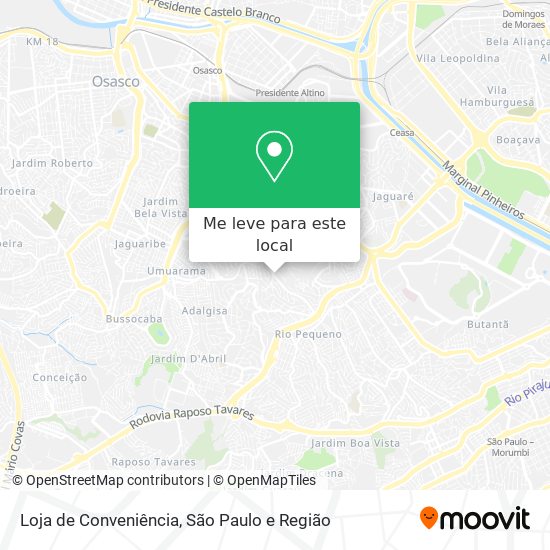 Loja de Conveniência mapa