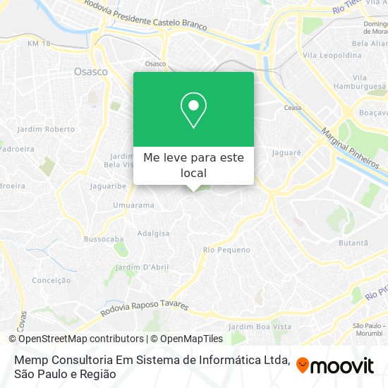 Memp Consultoria Em Sistema de Informática Ltda mapa