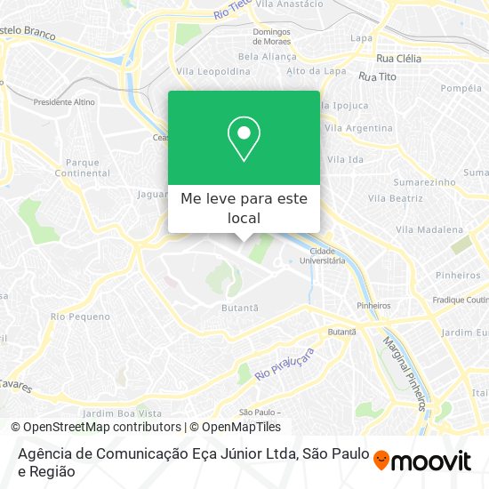 Agência de Comunicação Eça Júnior Ltda mapa