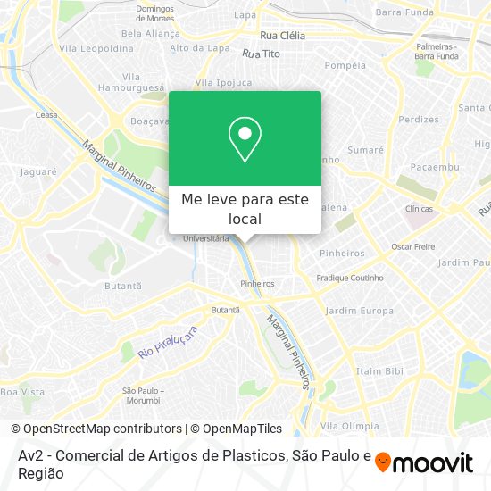 Av2 - Comercial de Artigos de Plasticos mapa