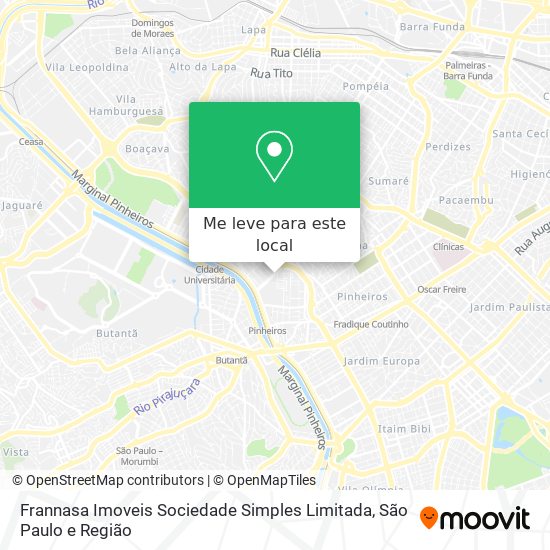 Frannasa Imoveis Sociedade Simples Limitada mapa