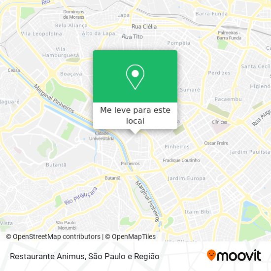 Restaurante Animus mapa