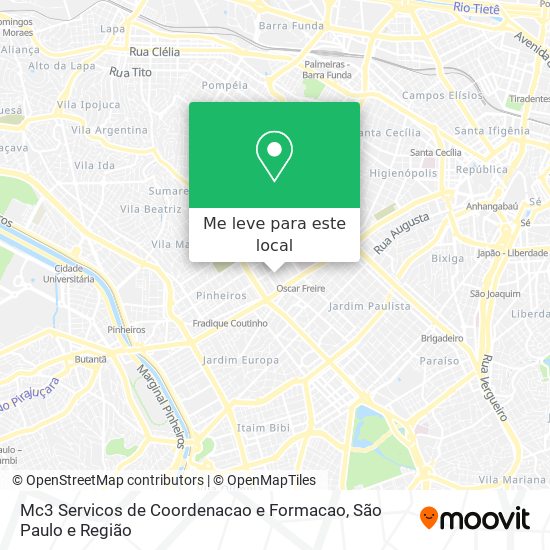 Mc3 Servicos de Coordenacao e Formacao mapa