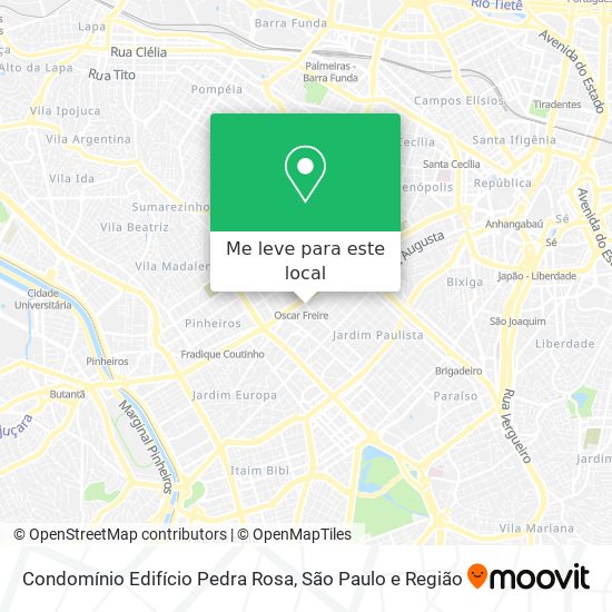 Condomínio Edifício Pedra Rosa mapa