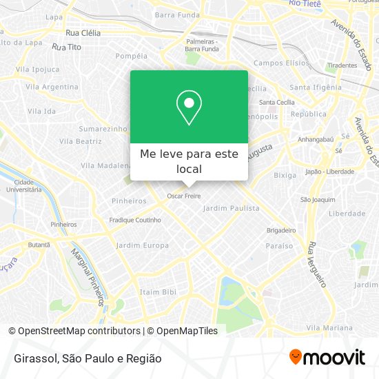 Girassol mapa