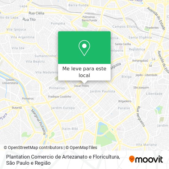 Plantation Comercio de Artezanato e Floricultura mapa