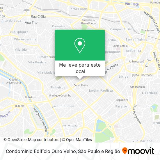 Condomínio Edifício Ouro Velho mapa