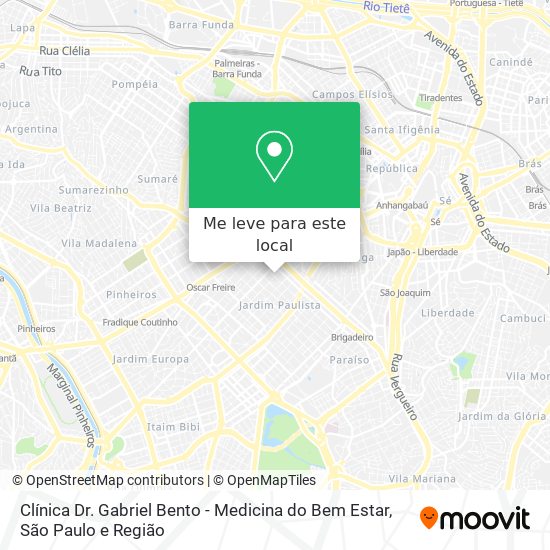 Clínica Dr. Gabriel Bento - Medicina do Bem Estar mapa