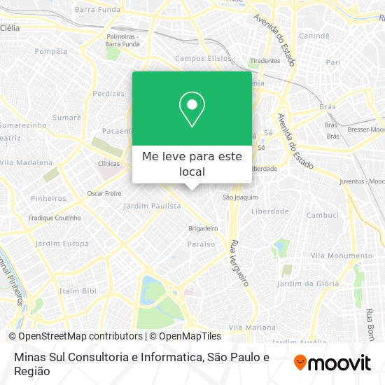 Minas Sul Consultoria e Informatica mapa