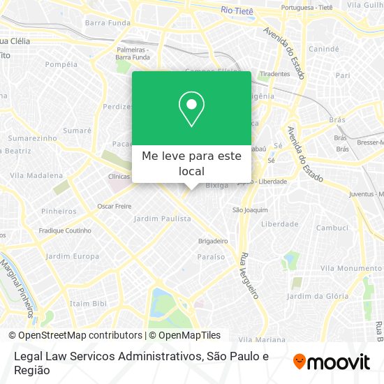 Legal Law Servicos Administrativos mapa