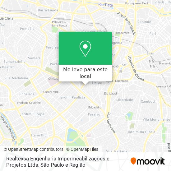 Realtexsa Engenharia Impermeabilizações e Projetos Ltda mapa