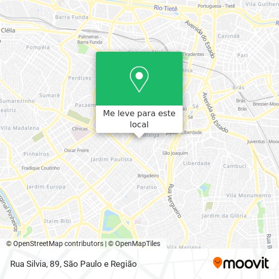 Rua Silvia, 89 mapa