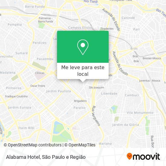 Alabama Hotel mapa
